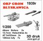 Preview: 3D-Druck-Bewaffnungssatz für die ORP Grom / ORP Blyskawica 1:200