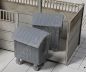 Preview: zwei Müllcontainer in einer Betonabgrenzung (einem Betonzaun) 1:87 H0 3D-/Lasercut-Modell 