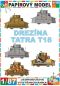 Preview: 5 Modelle tschechoslowakischer Panzerdraisine Tatra T18 in verschieden Tarnmustern und Kennzeichnungen 1:87 (H0) einfach