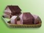 Preview: ein Holzhaus mit Hof aus Walachei / Rumänien 1:150 einfach