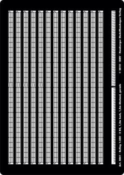 Reling 1:250, 2 Durchzüge, gerade, schwarz, 1,2m x 1,5m / Angebot