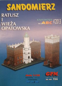 Rathaus und Opatowska-Turm aus Sandomierz / Polen 1:150 ANGEBOT