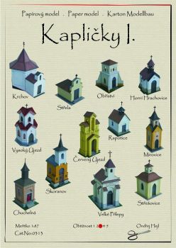 12 tschechische und slowakische Kapellen ("Kaplicky I") 1:87