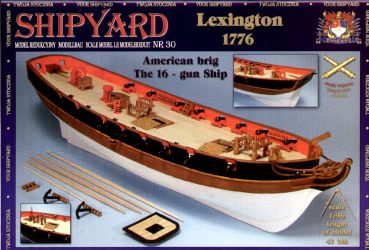 16-Kanonen-Brigantine USS Lexington (1776) 1:96 übersetzt