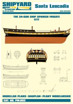 Spanische 34-Kanonen Fregatte Santa Leocadia 1777 (Bauplan), 2.Auflage