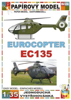 Eurocopter EC135 in der Darstellung des Hubschraubers 8260 der Deutschen Luftwaffe 1:35 einfach