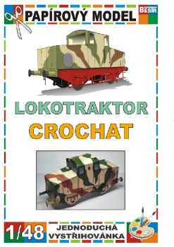 benzolelektrische französische Lokomotive "Lokotraktor" (Heeresfeldbahn) T 201.901 Crochat (1916) 1:48 einfach