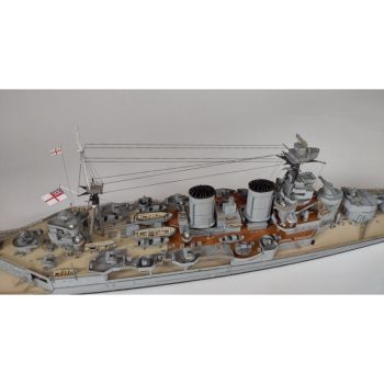 britisches Panzerschiff HMS Hood (1941) inkl. Spantensatz 1:250 (neue Modellkonstruktion 2022)