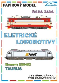 2 E-Lokomotiven Siemens ES64U2 Taurus und Rada 240A (CSD-Baureihen S 499.0 bzw. S 499.1), einfach