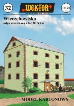 Mühle aus Wierzchowiska vom Anfang der 30er des 20. Jh. mit Pferdewagen 1:120
