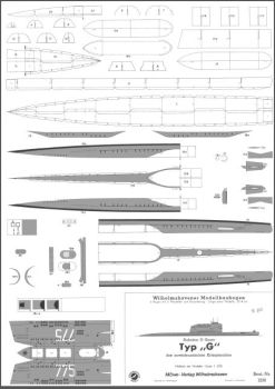 2 sowjetische U-Boote des Typs „G“ (Projekt 629, NATO-Codename Golf): 775 und 783 1:250