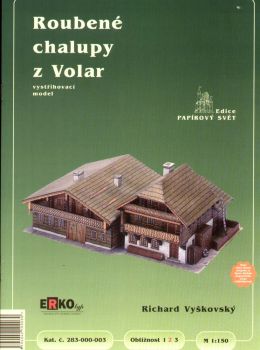 2 Fachwerkhäuser aus Volar/Volary in Südböhmen 1:150