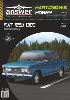 polnischer PKW Fiat 125p 1300 (1969) 1:25 präzise