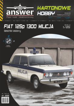 FIAT 125p 1300 polnischer Volkspolizei (Milicja) 1:25