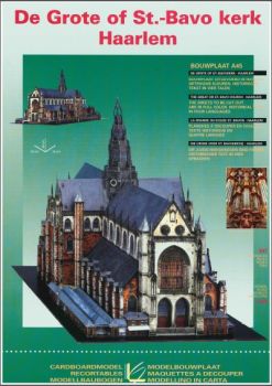 Die Große oder St.-Bavo-Kirche (Grote of Sint-Bavokerk) aus Haarlem / Niederlande 1:300