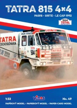 Rallyefahrzeug Tatra T815 4x4 Startnummer #504  Paris - Sirte- Le Cap -Rally 1992 1:32