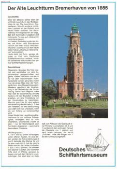 der Alte Leuchtturm Bremerhaven von 1855 1:100