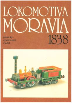 Dampflokomotive Moravia mit Tender aus dem Jahr 1838 1:43