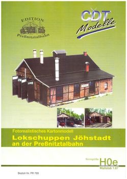 Lokschuppen Jöhstadt an der Preßnitztalbahn, 1:87