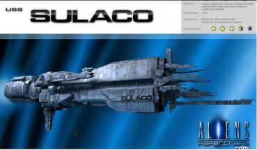 Raumschiff USS Sulaco (Film Alien und Alien 3) 1:430 Modelllänge: 175 cm!