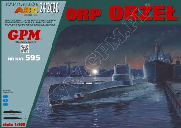 polnisches U-Boot ORP ORZEL (Bauzustand: 1939 oder 1940) 1:100 Modelllänge: 84 cm!