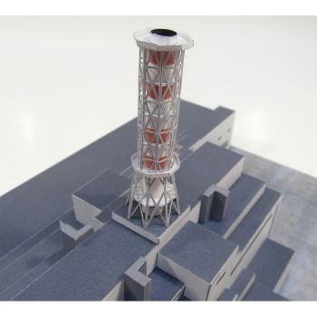 LC-Gitterkonstruktion des Schornsteins (Kernkraftwerk Tschernobyl) 1:1000 Sklej Model Nr. 26