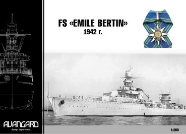 französischer Leichtkreuzer Emile Bertin (1942) 1:200 extrem³