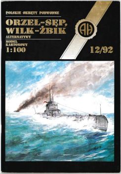 zwei polnische U-Boote aus dem Jahr 1939: ORP Orzel oder ORP Sep und ORP Wilk oder ORP Zbik 1:100