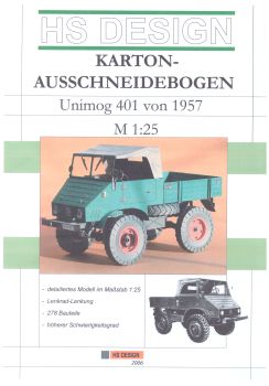 Der Unimog (Universal-Motor-Gerät), grün,  1:25