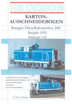 Deutsche Diesellokomotive, V60 DB, Ausführung blau, 1:32