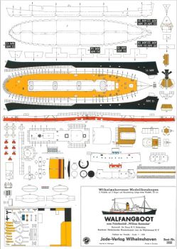 2 Modelle des Walfangbootes (in 18 optionalen Kennzeichnungen) zum Fabrikschiff Willem Berensz 1:250 ANGEBOT