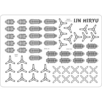 LC-Detailsatz für Deckflugzeuge für japanischer Flugzeugträger IJN HIRYU 1:200 (Angraf 2/17)