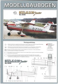 Leichtflugzeug Bölkow Bo 208 „Junior“ 1:33