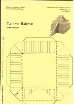 der Turm von Babylon / Zikkurat Etemenanki in Babylon, einfach