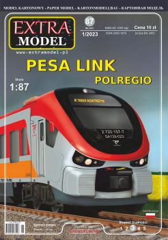 Schienenbus - zweiteiliger Dieseltriebwagen Pesa Link 223M Polregio (2014-2015) 1:87 einfach