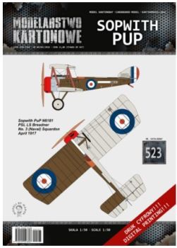 britisches Jagdflugzeug Sopwith Pup (3.Marinegeschwader der RNAS, 1917) 1:50