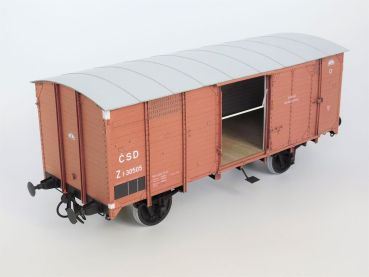 gedeckter Güterwagen, Bauart Z der Tschechoslowakischen Staatsbahnen (CSD) Epoche III, Betriebs-Nr. 1.30505 1:25 extrem²