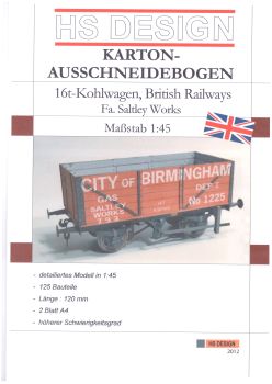 16 -t Güterwagen, England, Saltley Works, 1:45