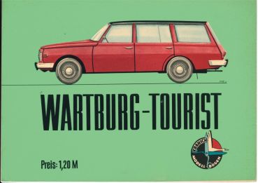 Wartburg 353 Tourist (Wartburg-Tourist, Wartburg-Kombi) 1:25 DDR-Verlag Junge Welt, Kranich Modellbogen selten
