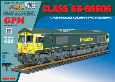 britische Diesellokomotive Class 66 (JT42CWRM) Freightliner PL (FPL) 1:25 knapp 85 cm-Länge