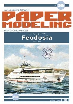 Fluss-Ausflugsschiff Feodosia der Klasse Raduga, Projekt 485M aus dem Jahr 1967  1:100