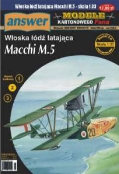 italienisches Flugboot Macchi M.5 (1917) 1:33 übersetzt