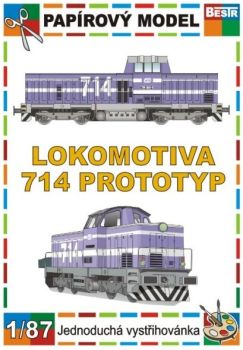 Prototyp-Diesellok 714 der Tschechischen Bahnen 1:87 (H0)