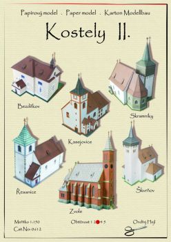 6 tschechische Kirchen ("Kostely II") 1:150 ANGEBOT