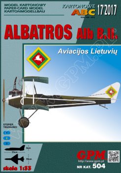 ALBATROS B.II Litauischer Luftstreitkräfte (Aviacijos Lietuviu) 1:33