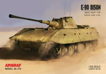Entwicklung-Studie Panzer E-90 Bison (Tiger III) in fiktiver Darstellung als APC-Fahrzeug 1:25