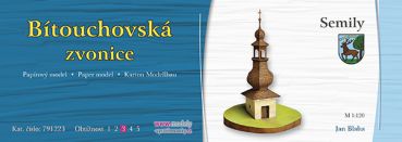 Bítouchovská zvonice - Barock-Glockenturm (1812) aus Semily / Tschechien  1:120