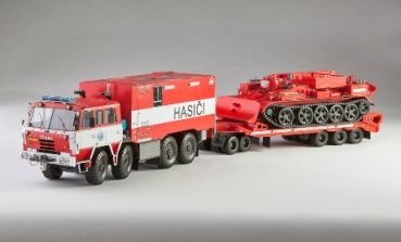 Brandbekämpfungszug der Tschechischen Eisenbahn 1:32 (4 Modelle)