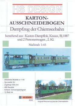 Dampfzug der Chiemseebahn, Krauss, Bj. 1887, 1:45