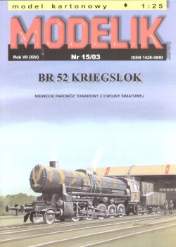 Dampflokomotive Borsig "Kriegslok" BR 52 (1942) 1:25 übersetzt